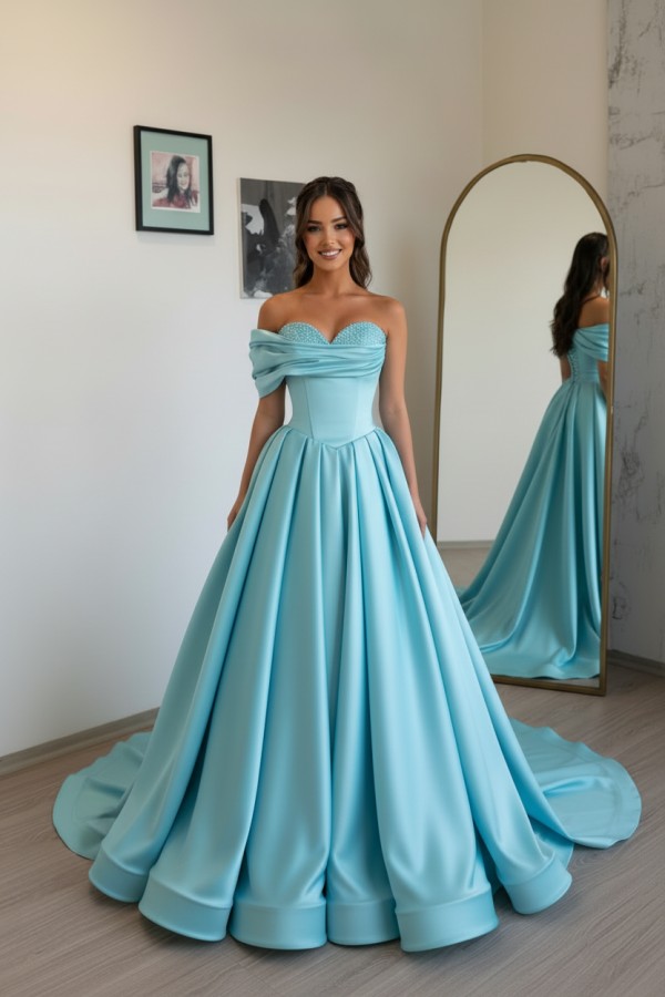 Champagnergold Ballkleid Lang Günstig Abendkleid Abendmoden Online