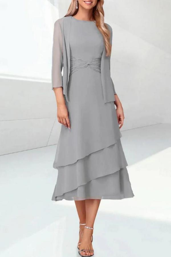 Summer Brautmutterkleider Himmel Blau Chiffon Kleider Für Brautmutter