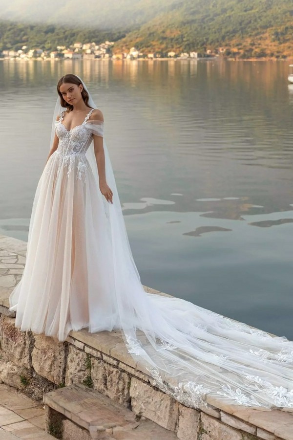 Vintage Hochzeitskleider A Linie Spitze Boho Brautkleider Online