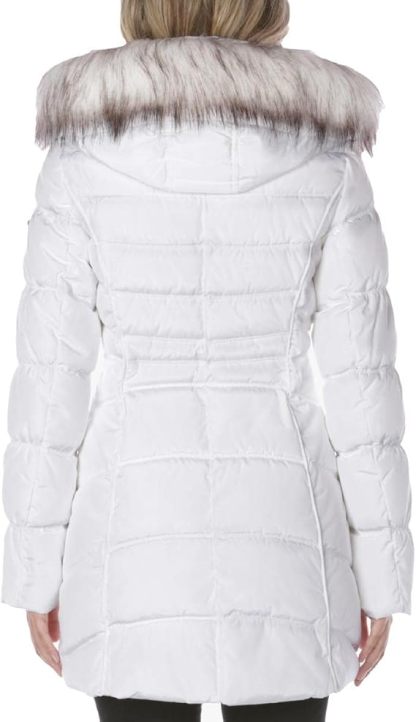 Women's 3/4 Hooded Puffer Jacket