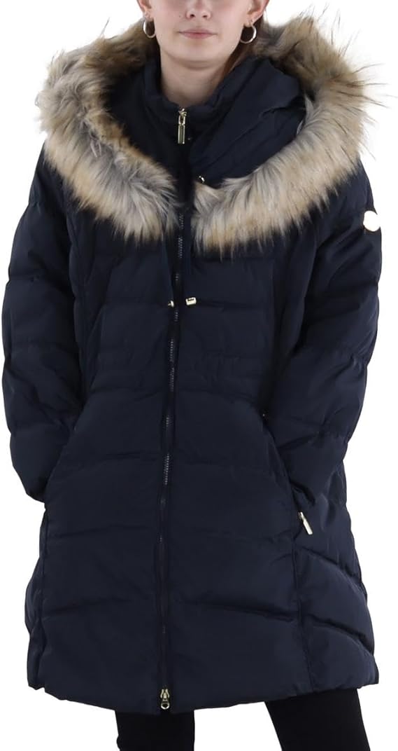 Women's 3/4 Hooded Puffer Jacket