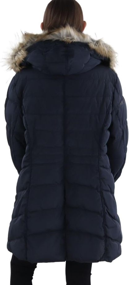 Women's 3/4 Hooded Puffer Jacket