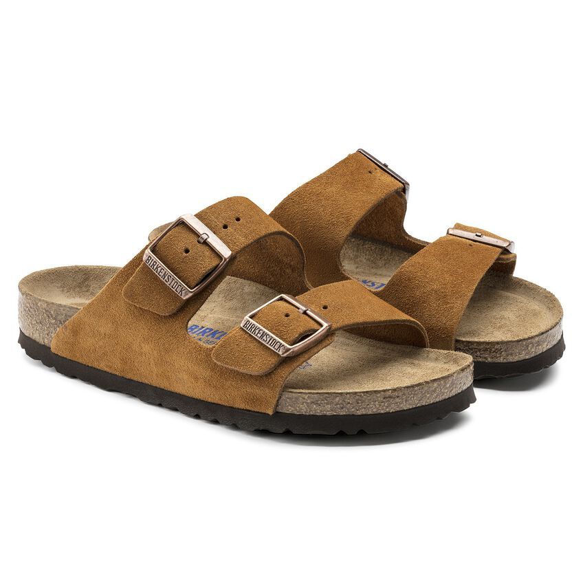 Arizona Soft Footbed Suede Leather - Mink