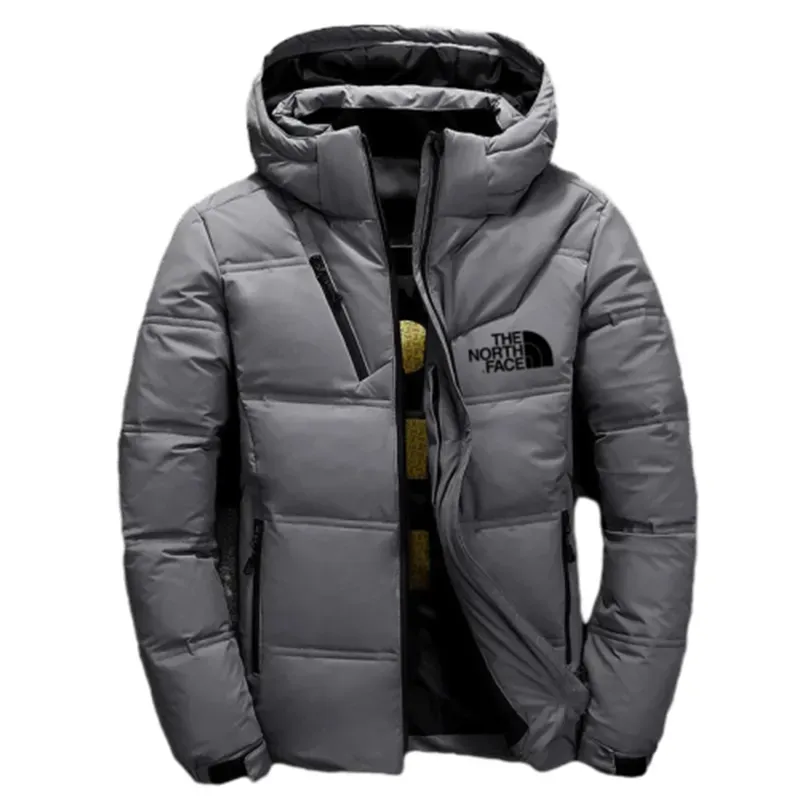 The Nokhjgrth Face-Vanguard Slate Hooded Jacket
