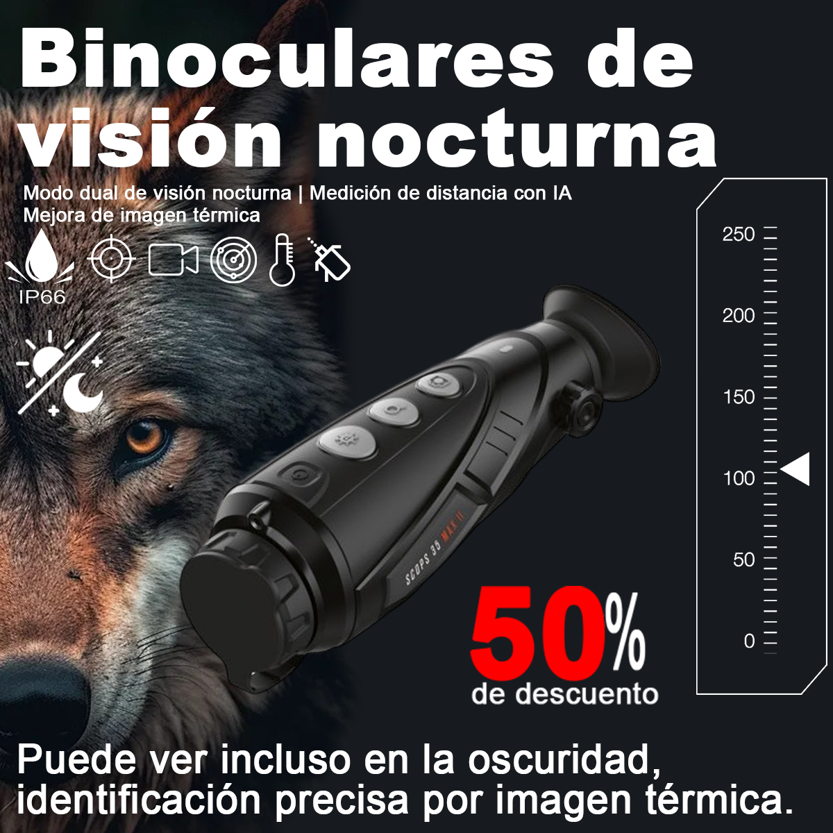 Monocular de imagen térmica