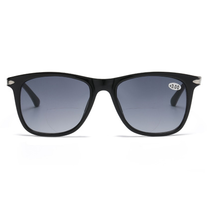 CASUAL LARGE FRAME ANTI-UV DOUBLE LIGHT READING GLASSES