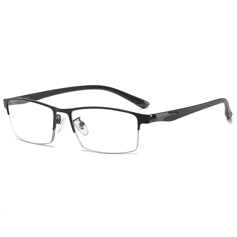 Prescription Glasses - METAL ULTRA-LIGHT HALF-FRAME PHOTOCHROMIC MULTIFOCAL GLASSES