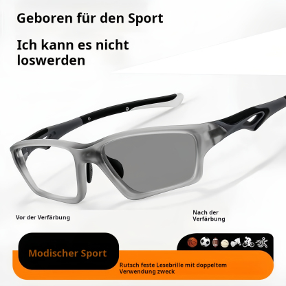 ULTRALEICHTE SPORTLICHE OUTDOOR VERSTELLBARE PHOTOCHROME LESEBRILLE