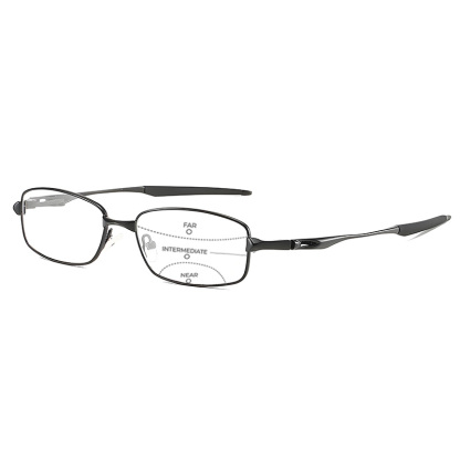 LIGHTWEIGHT METAL READING GLASSES WITH SPRING HINGES