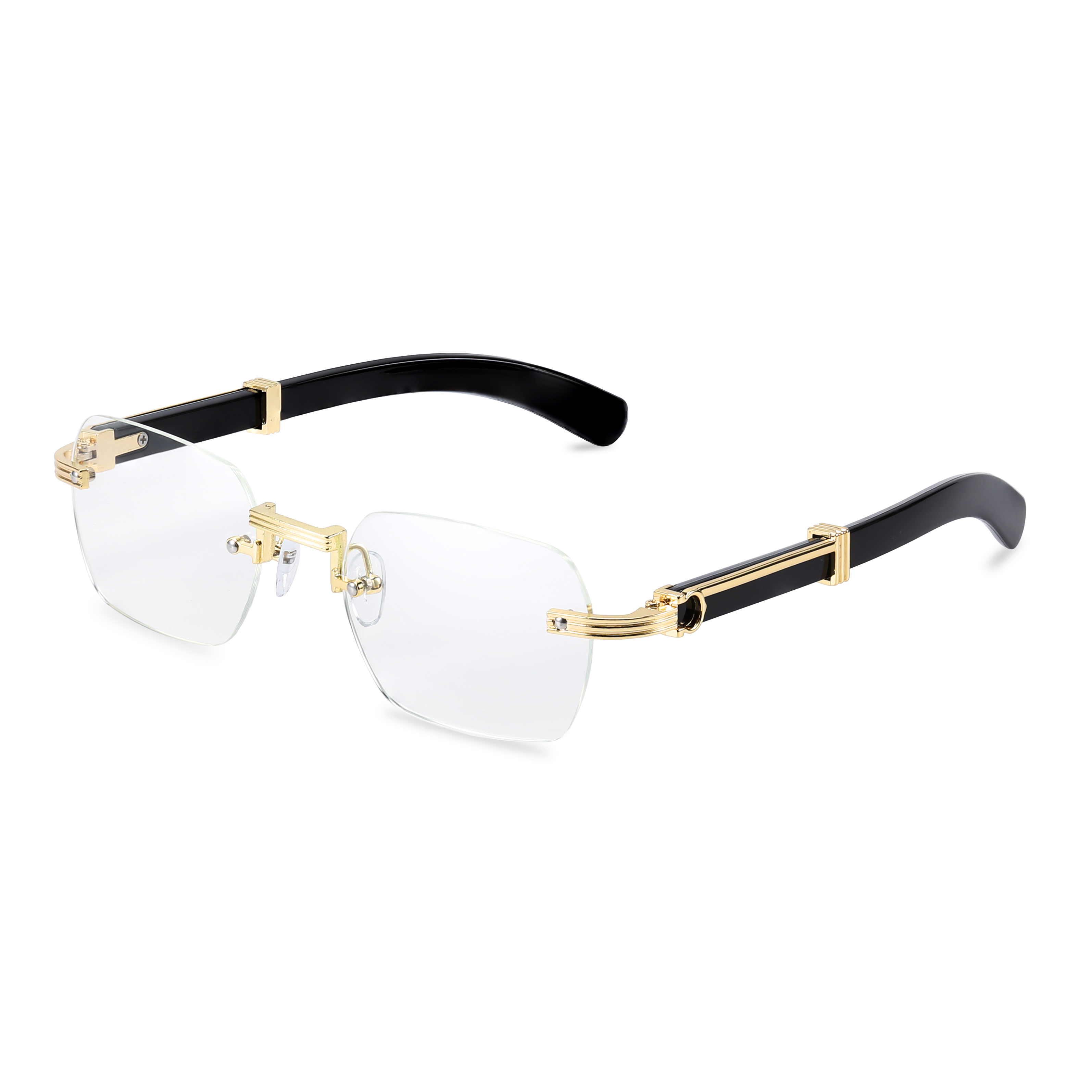 RETRO HOCHWERTIGE RANDLOSE BLAULICHTFILTER-LESEBRILLE