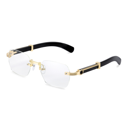 RETRO HOCHWERTIGE RANDLOSE BLAULICHTFILTER-LESEBRILLE