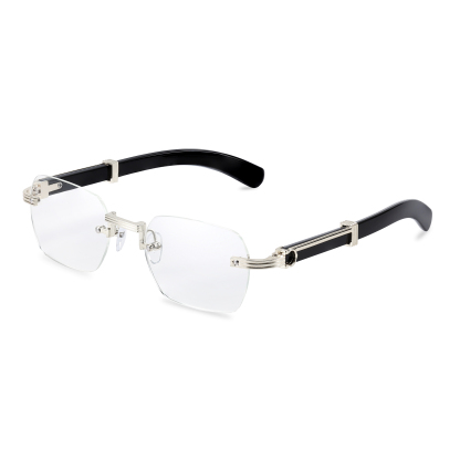 RETRO HOCHWERTIGE RANDLOSE BLAULICHTFILTER-LESEBRILLE