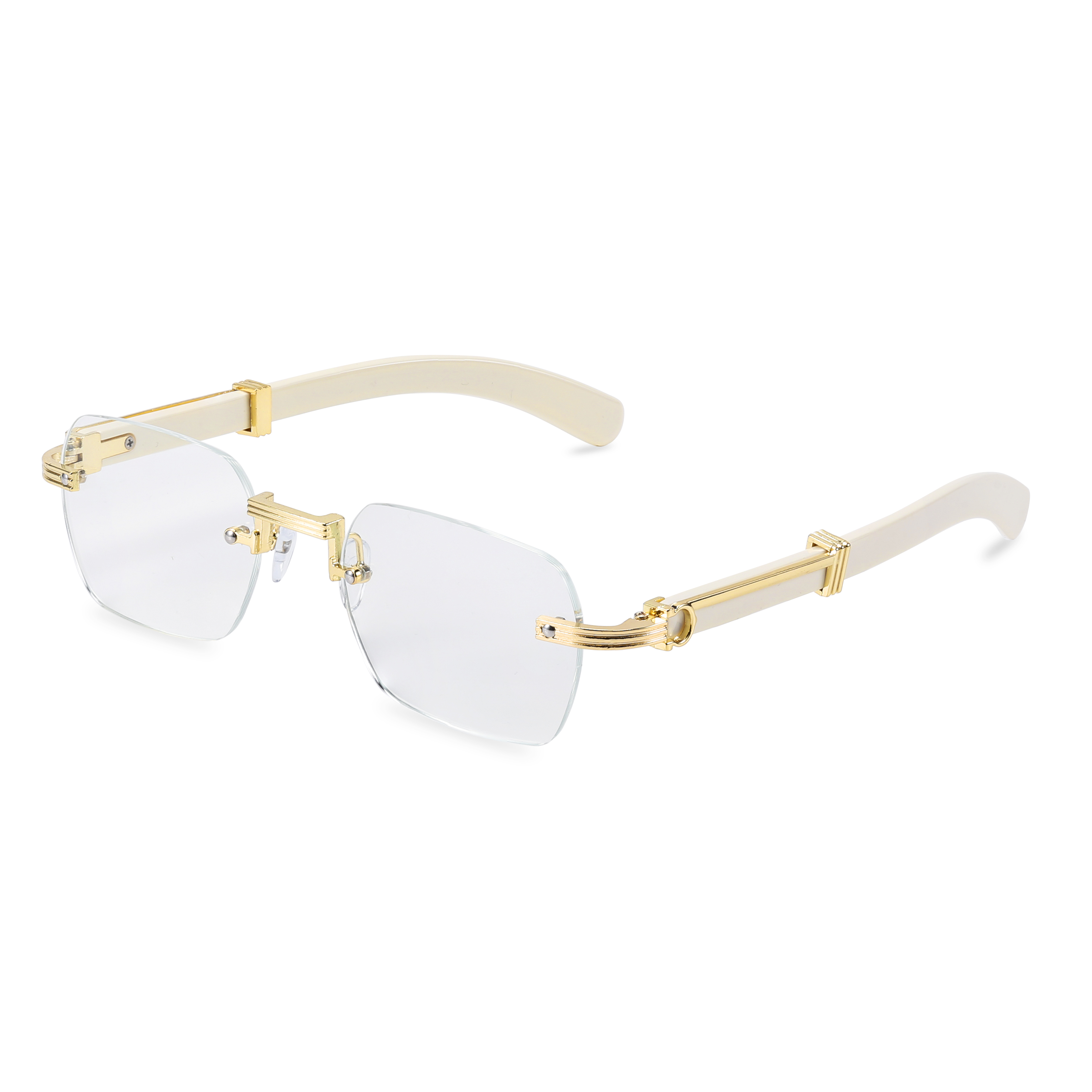 RETRO HOCHWERTIGE RANDLOSE BLAULICHTFILTER-LESEBRILLE