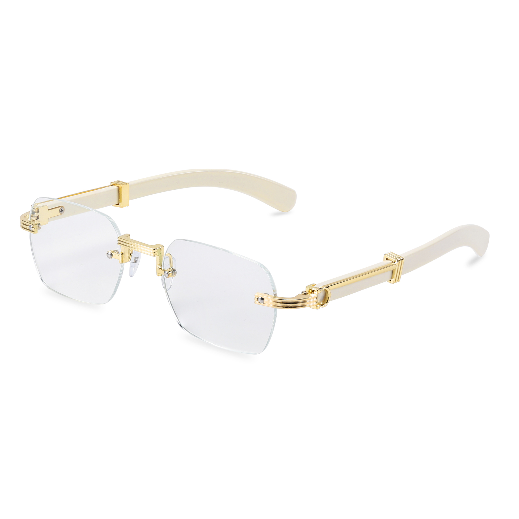 RETRO HOCHWERTIGE RANDLOSE BLAULICHTFILTER-LESEBRILLE