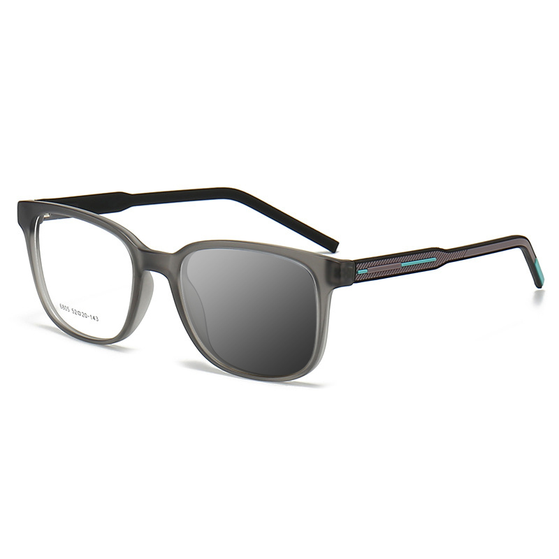 BUSINESS SQUARE LARGE FRAME SPRING HINGE COLOR CHANGING READING GLASSES