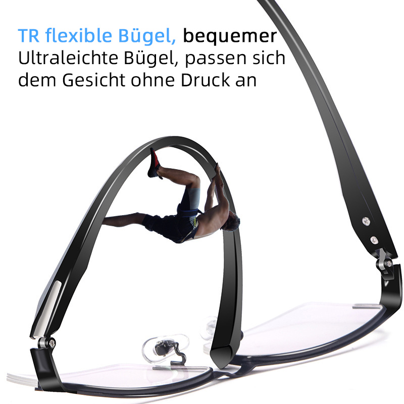 TITAN MULTIFOKALE LESERBRILLEN FOTOCHROMATISCH PROGRESSIVE DOPPELTE ANTI-BLAULICHT