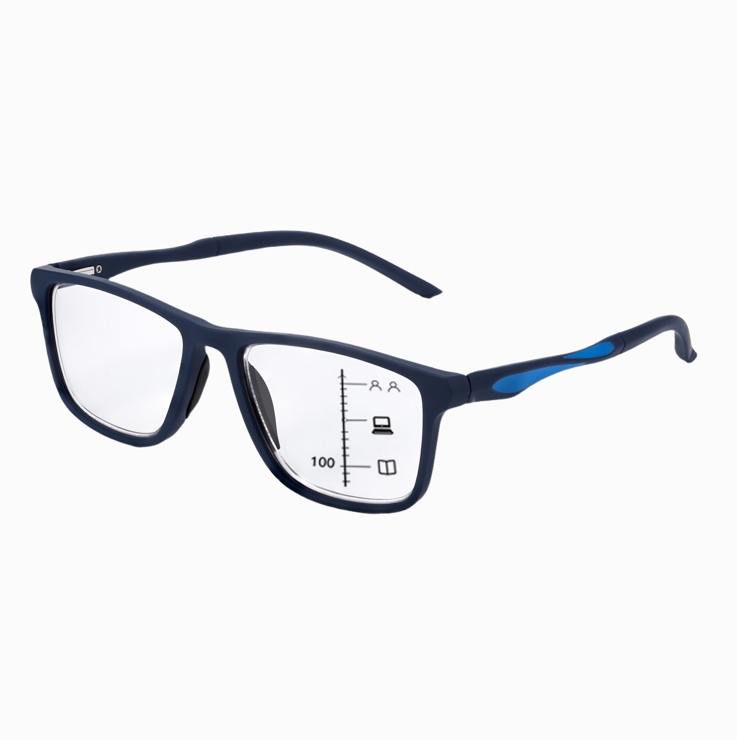 HERREN ULTRALEICHTE VOLLRAND-LESEBRILLE MIT FEDERBÜGELN