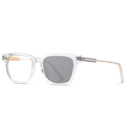 SQUARE METAL COLOR-CHANGING MULTIFOCAL READING GLASSES