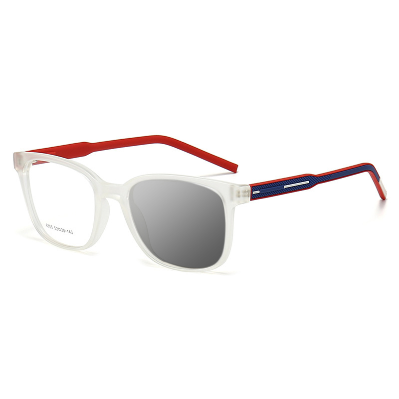 BUSINESS SQUARE LARGE FRAME SPRING HINGE COLOR CHANGING READING GLASSES