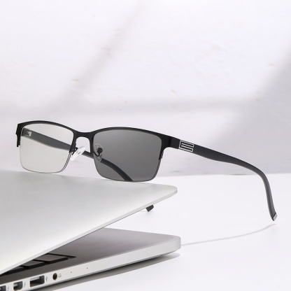 BUSINESS EINFACHE HALBE RAHMEN INTELLIGENTE FARBE WECHSELNDE MULTIFOKALE LESEBRILLE