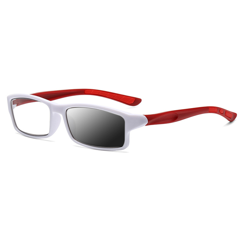 MEN'S SPORT READING GLASSES PHOTOCHROMIC PROGRESSIVE DOUBLE LIGHT ANTI-BLUE LIGHT