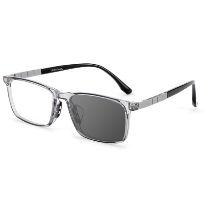 SQUARE ULTRA-LIGHT PURE TITANIUM COLOR-CHANGING MULTI-FOCAL READING GLASSES