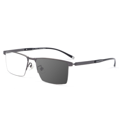 BUSINESS CASUAL PURE TITANIUM COLOR CHANGING MULTI-FOCAL READING GLASSES