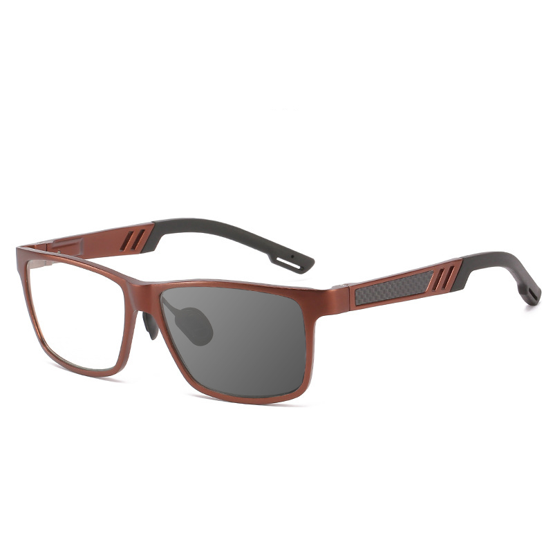 BUSINESS FASHION ALUMINUM MAGNESIUM COLOR CHANGING MULTI-FOCAL READING GLASSES