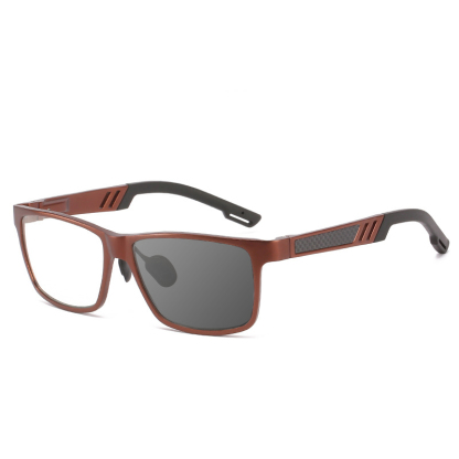 BUSINESS FASHION ALUMINUM MAGNESIUM COLOR CHANGING MULTI-FOCAL READING GLASSES