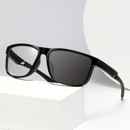 SPORTS OUTDOOR SQUARE FRAME PHOTOCHROMIC READING GLASSES