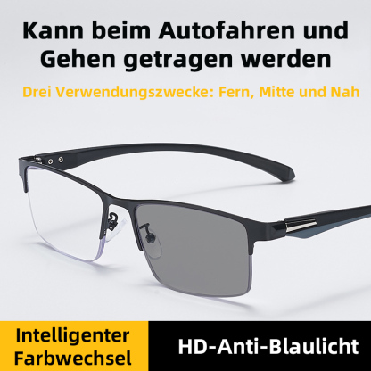 TITAN MULTIFOKALE LESERBRILLEN FOTOCHROMATISCH PROGRESSIVE DOPPELTE ANTI-BLAULICHT