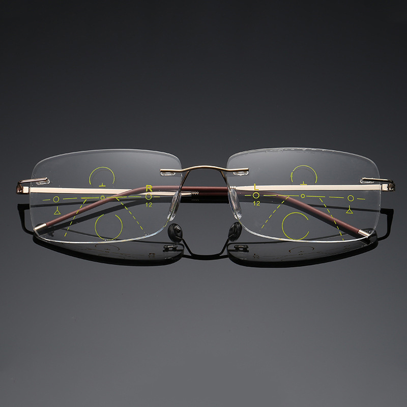 FRAMELESS MULTIFOCAL BLUE LIGHT BLOCKING GLASSES