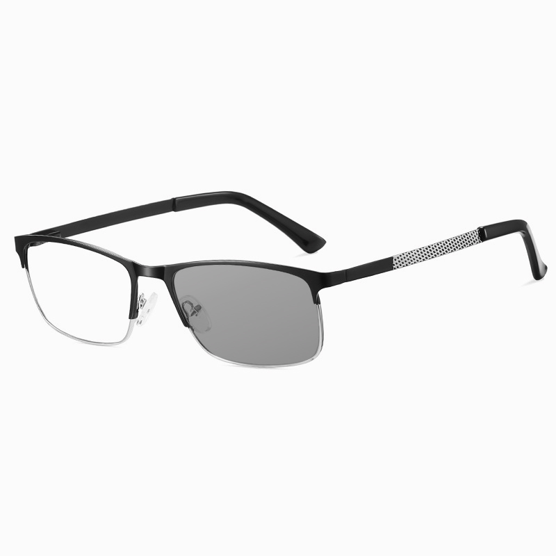 LIGHTWEIGHT & TOUGH SEMI-RIMLESS PHOTOCHROMIC PROGRESSIVE MULTIFOCAL READING GLASSES