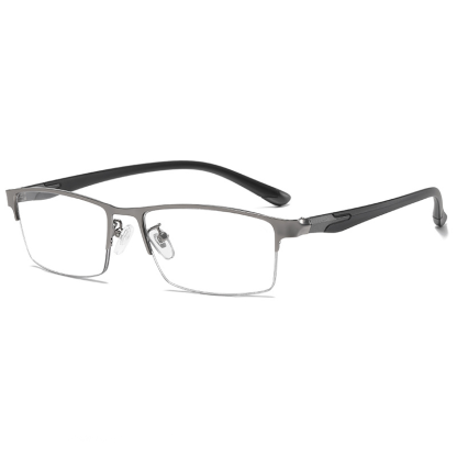 Prescription Glasses - METAL ULTRA-LIGHT HALF-FRAME PHOTOCHROMIC MULTIFOCAL GLASSES