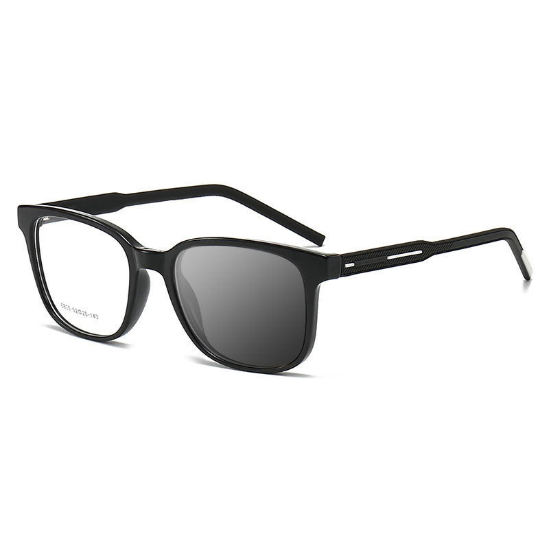 BUSINESS SQUARE LARGE FRAME SPRING HINGE COLOR CHANGING READING GLASSES