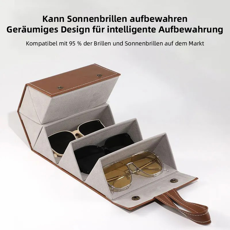 TRAGBARE FALTBARE REISEBRILLEN-SONNENBRILLEN-AUFBEWAHRUNGSBOX