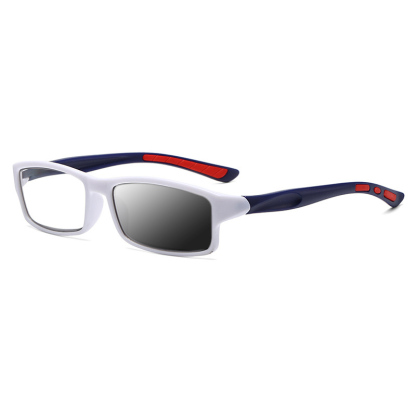 MEN'S SPORT READING GLASSES PHOTOCHROMIC PROGRESSIVE DOUBLE LIGHT ANTI-BLUE LIGHT