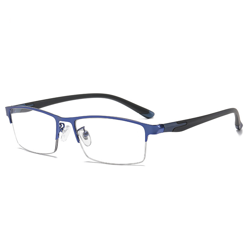 Prescription Glasses - METAL ULTRA-LIGHT HALF-FRAME PHOTOCHROMIC MULTIFOCAL GLASSES