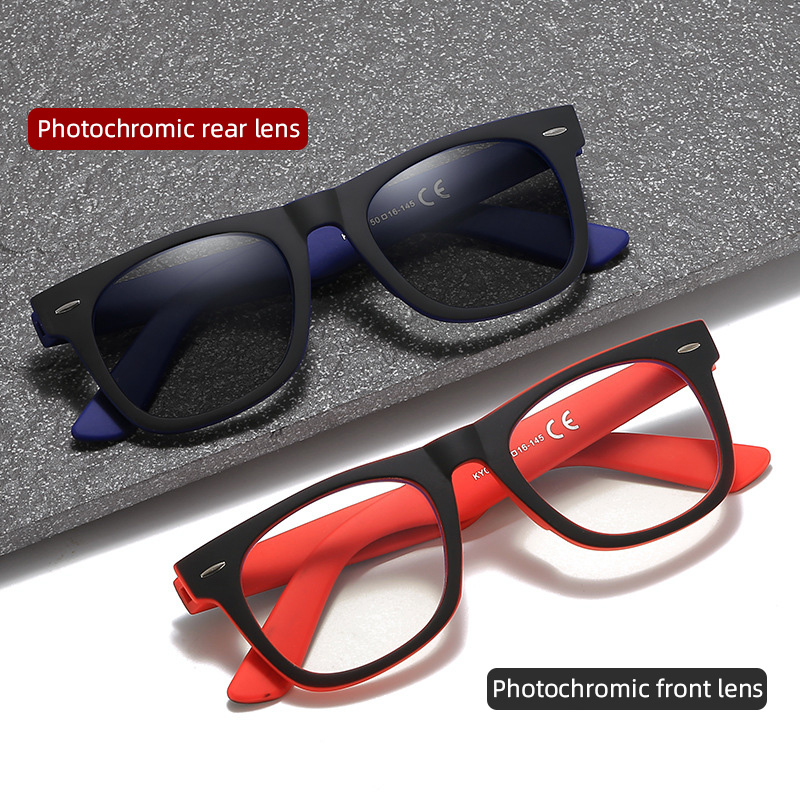FASHION LARGE FRAME COLOR MATCHING GLASSES