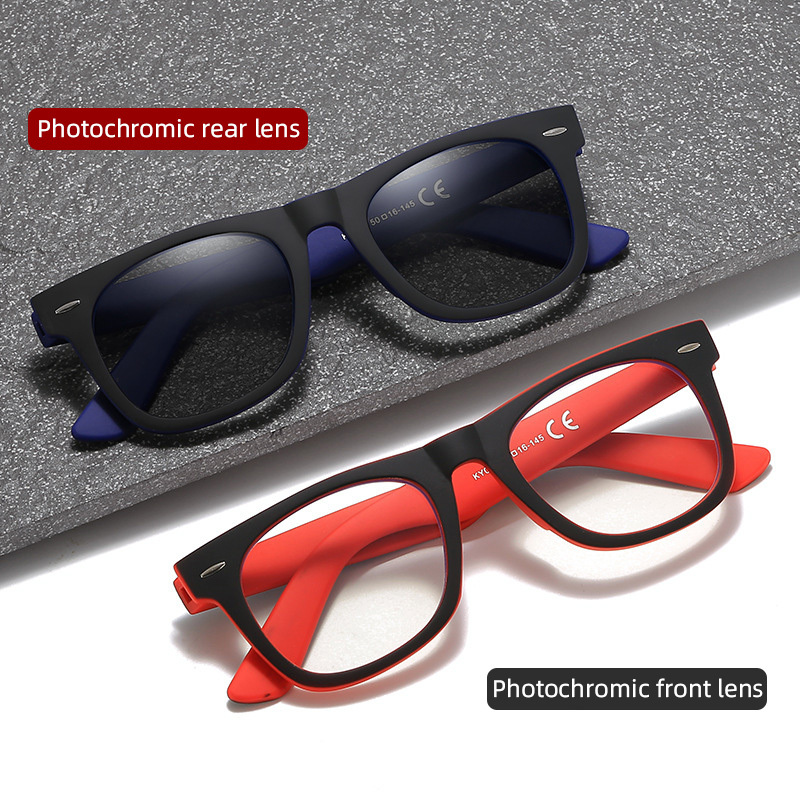 FASHION LARGE FRAME COLOR MATCHING GLASSES