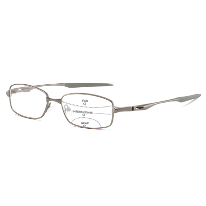LIGHTWEIGHT METAL READING GLASSES WITH SPRING HINGES