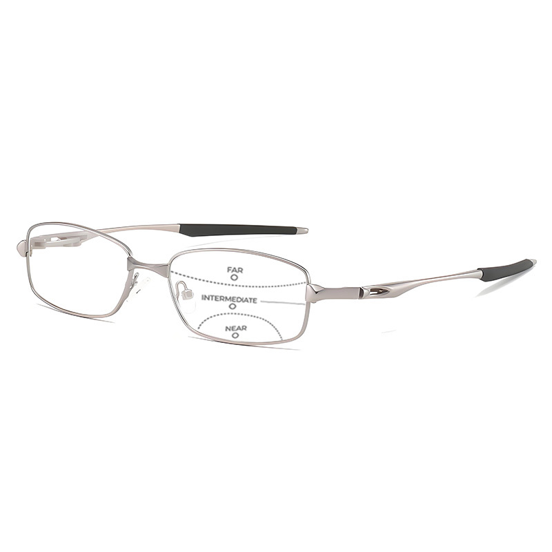 LIGHTWEIGHT METAL READING GLASSES WITH SPRING HINGES