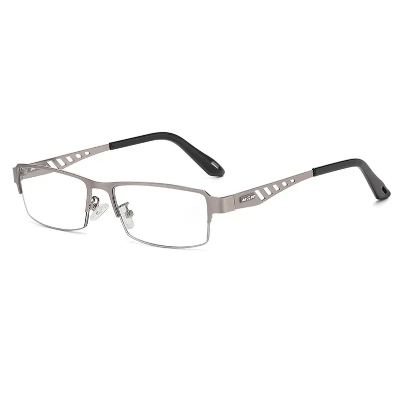 Korrektionsbrille –ULTRALEICHTE BUSINESS-LESEBRILLE AUS METALL MIT BLAULICHTFILTER UND PHOTOCHROMEN GLÄSERN
