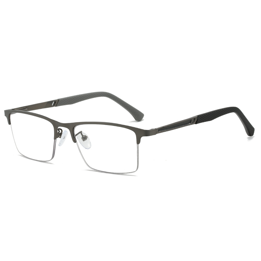 MEN'S RETRO HALF-FRAME ANTI-BLUE LIGHT READING GLASSES