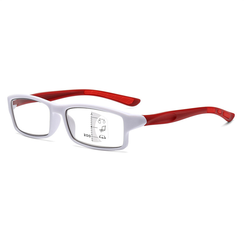 MEN'S SPORT READING GLASSES PHOTOCHROMIC PROGRESSIVE DOUBLE LIGHT ANTI-BLUE LIGHT
