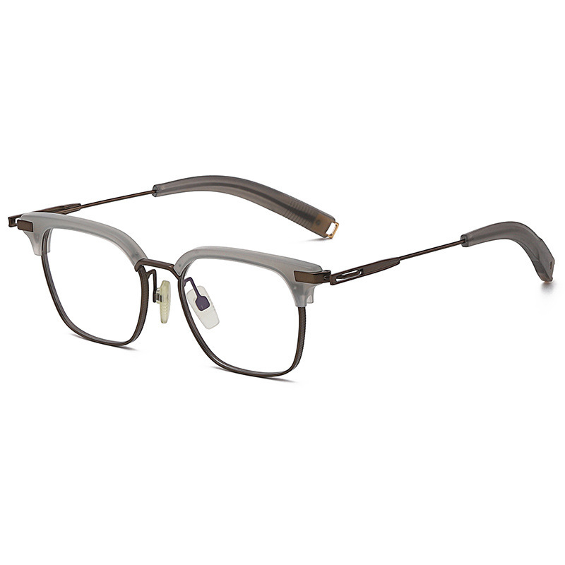 RETRO BUSINESS HALF FRAME PURE TITANIUM READING GLASSES