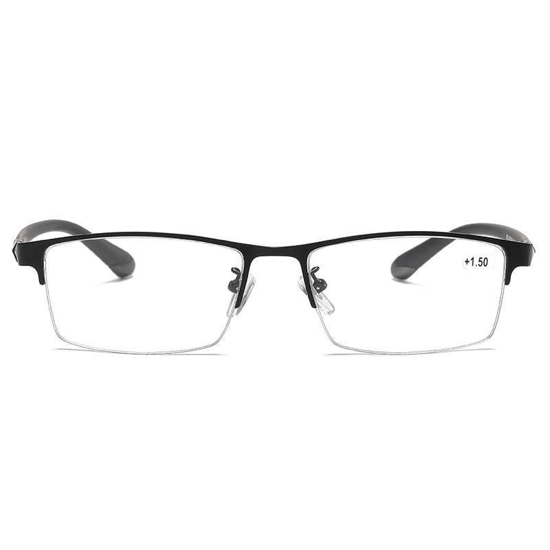 MEN'S METAL ULTRA-LIGHT HALF-FRAME PHOTOCHROMIC MULTIFOCAL GLASSES