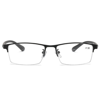 MEN'S METAL ULTRA-LIGHT HALF-FRAME PHOTOCHROMIC MULTIFOCAL GLASSES