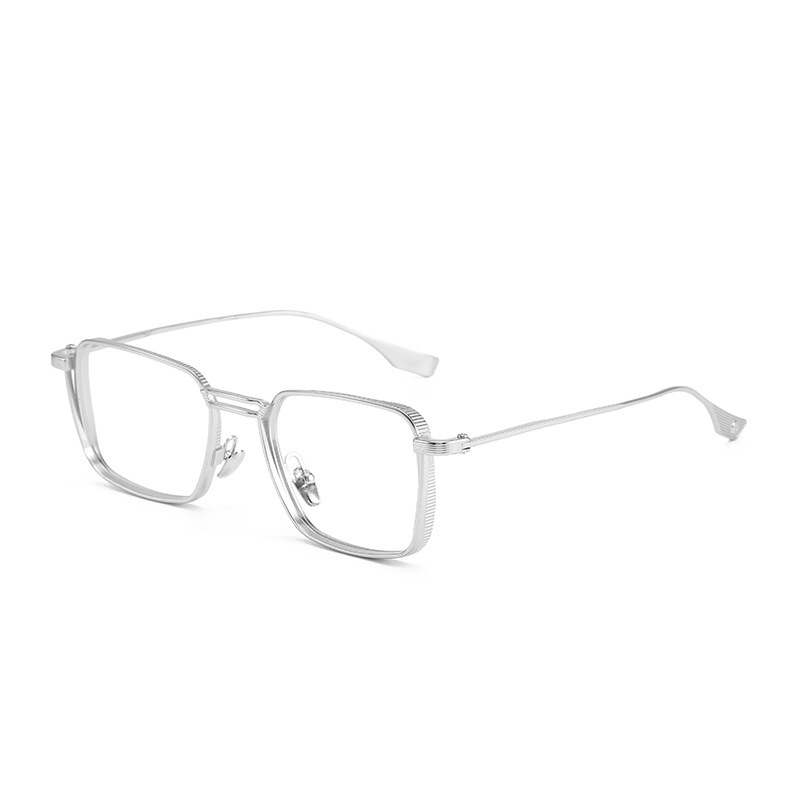 FASHIONABLE METAL GOTHIC SQUARE ANTI-BLUE LIGHT READING GLASSES
