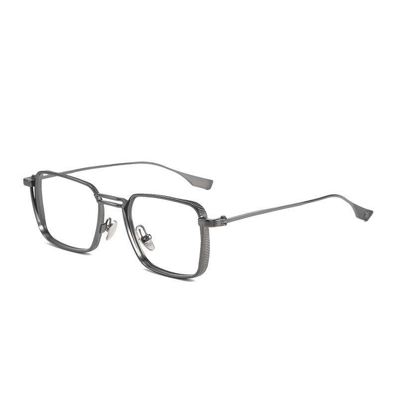 FASHIONABLE METAL GOTHIC SQUARE ANTI-BLUE LIGHT READING GLASSES